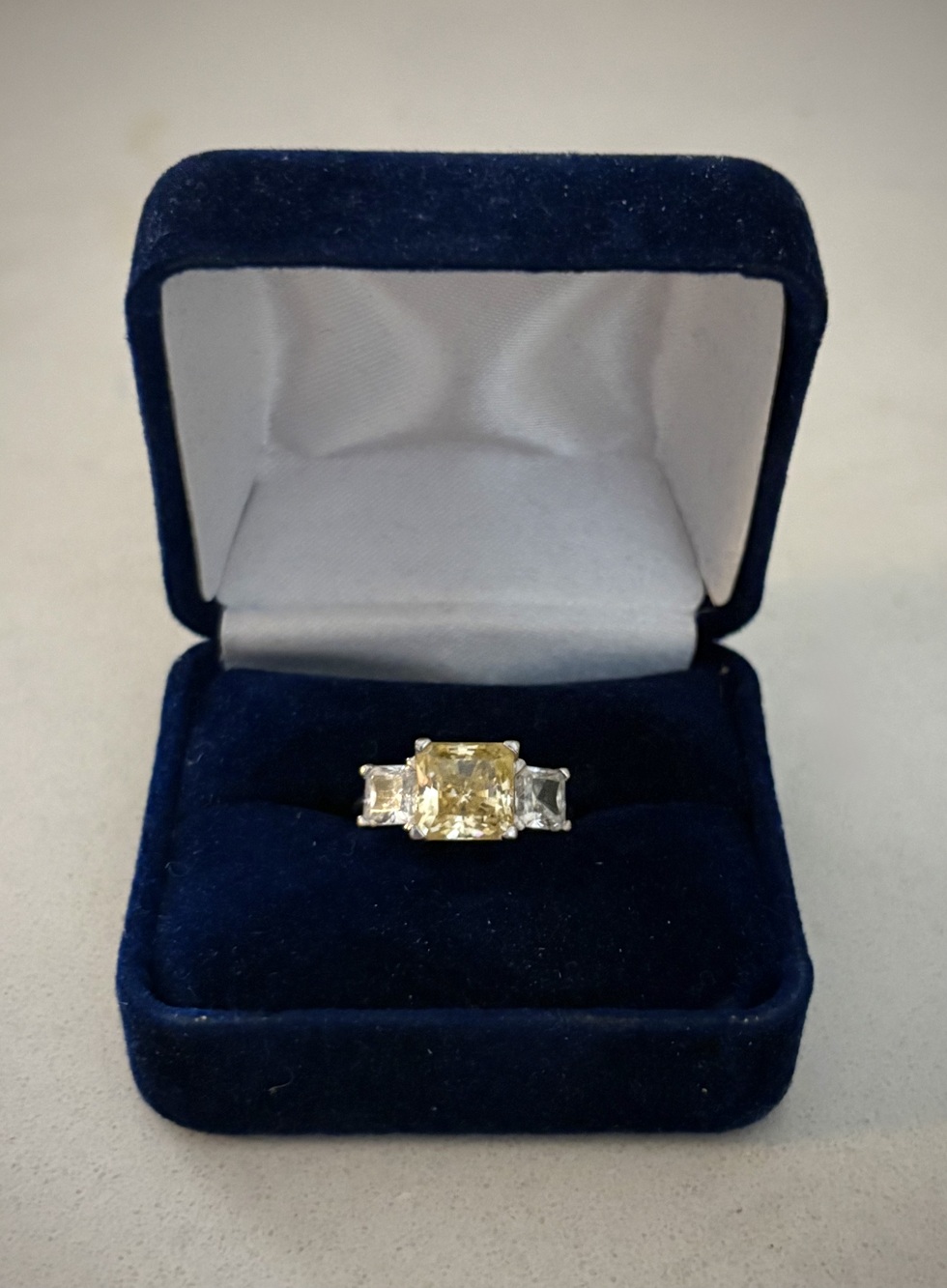 Yellow Topaz Ring